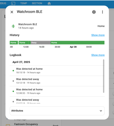 Home/Away status for my Apple Watch