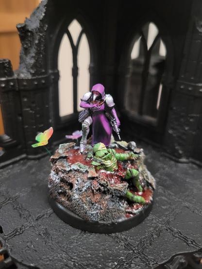 Hospitaller Phenol attending a fallen battle sister