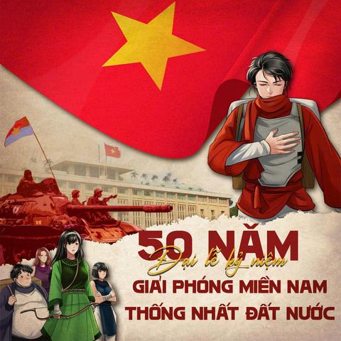 Đại lễ 50 năm giải phóng miền Nam thống nhất đất nước.