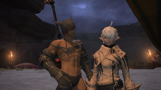 T’khet Tia from #FFXIV with his favourite twin