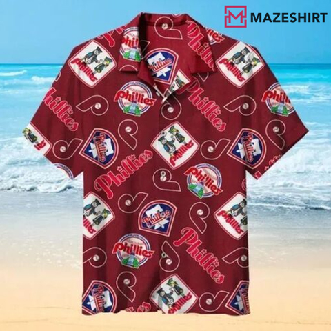 Philadelphia Phillies Baseball Aloha Hawaiian Shirt
