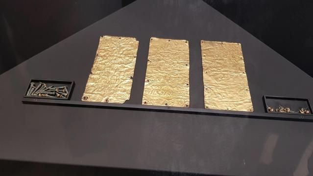 The golden tablets and bronze nails