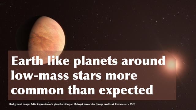 Artist impression of a planet orbiting an M-dwarf parent star (Image credit: M. Kornmesser / ESO)