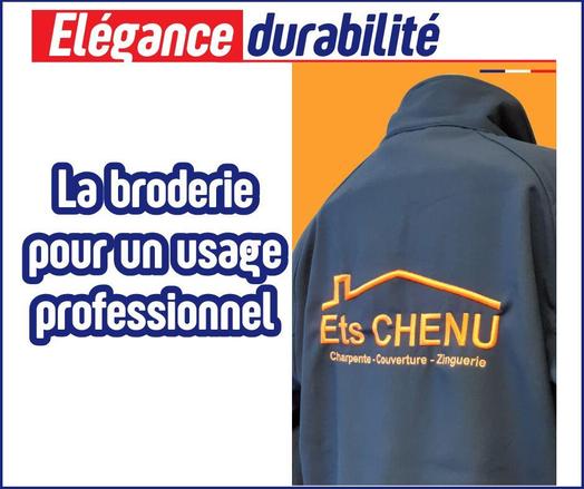 Pour un usage professionnel: Des tenues élégantes et durables avec leurs logos brodés.