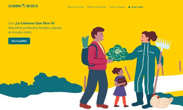 Portada web de La Colmena que dice Sí.