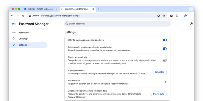 Chrome 136 Password Manager