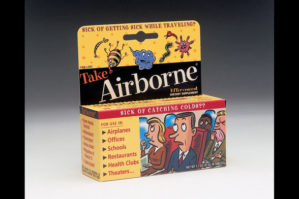 packaging for airborne cold prevention - designed by Lloyd Dangle