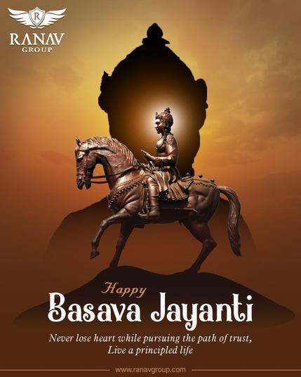 Happy Basava Jayanti! May this day bring peace to your heart and wisdom to your life.
.
.
#BasavaJayanti #basavanna #ranavgroup #lordbasava #ranavgroup #teachingsofbasava #divineblessings #celebratebasava #peaceandprosperity #equalityforall #truthandequality #spiritualgrowth #humility #basavawisdom