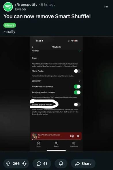 🎵 Hate Spotify's Smart Shuffle? Learn how to permanently turn it off and regain control over your playlists! 📴 Skip the chaos, enjoy your music as you like it. #Spotify #MusicControl #SmartShuffle #PlaylistHack