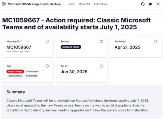 ⚠️ Microsoft Teams Classic is disappearing soon! Don’t get caught off guard—learn how to make the switch smoothly before July 1, 2025. Ensure no disruption to your workflow with these essential tips! #MicrosoftTeams #TechTips #DigitalTransition
