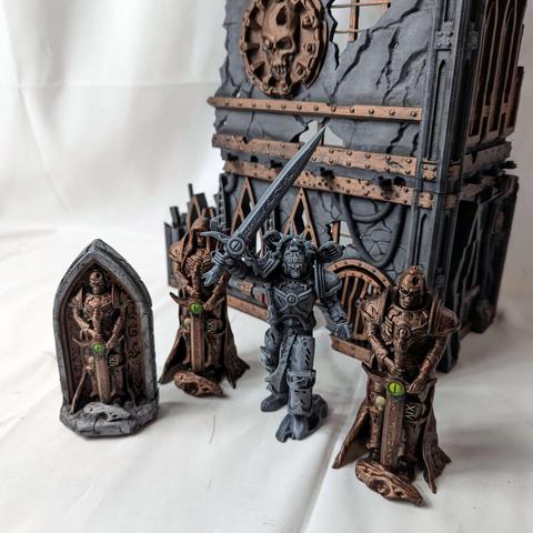 Imperial themed grimdark terrain for Warhammer 40k from Mystic Pigeon Gaming