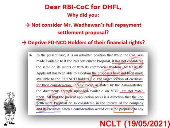 The article strongly commends the NCLT (May 19, 2021) and NCLAT (January 27, 2022) for their bold rulings in the DHFL insolvency case, which criticized the exclusion of ex-promoters, exposed irregularities in the resolution plan by Ajay Piramal, and questioned the opaque conduct of the RBI-appointed Committee of Creditors (CoC). It highlights the lack of transparency in auditing, denied access to CoC audits under RTI, and systemic disregard for small depositors. The authors critique the Supreme Court’s April 1, 2025, judgment for upholding the resolution plan without adequately addressing these issues, while remanding the matter of avoidance transaction recoveries to the NCLT. Emphasizing a pro-people, constitutional ethos, the piece appeals to NCLT and NCLAT to uphold their earlier stances and protect public interest, calling for justice and restitution for DHFL’s small depositors.