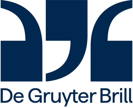 De Gruyter Brill logo in dark blue on a white background