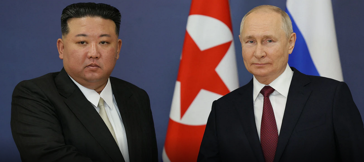 Le président russe Vladimir Poutine et le leader nord-coréen Kim Jong Un.