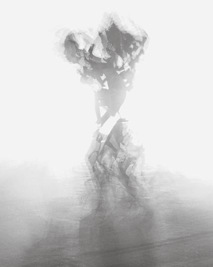 Creatures shedding skin in a shimmering existential haze