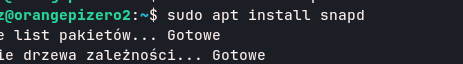 $ sudo apt install snapd