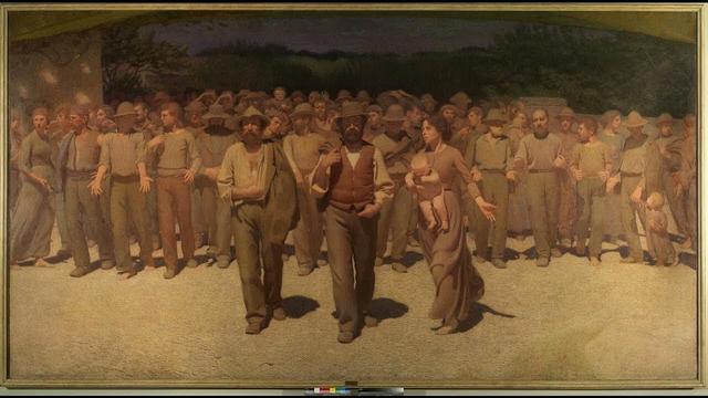 Primo Maggio! Dipinto il "Quarto Stato" di Pellizza da Volpedo.