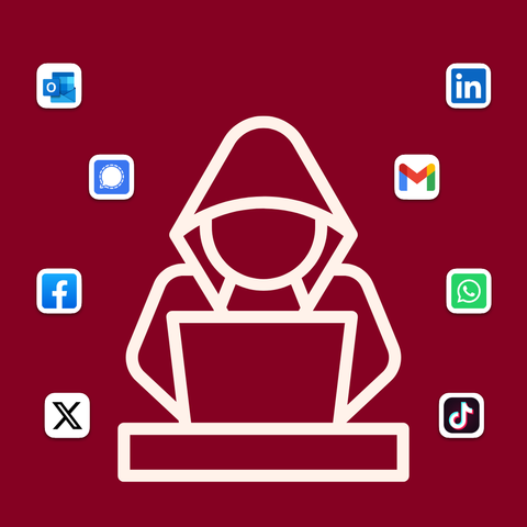 An image of  a hacker trying to hack your accounts