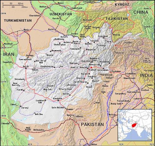 A map showing the location of Afghanistan
Credit https://ian.macky.net/pat/