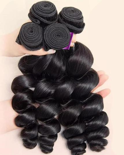 Premium Raw Indian Temple Wefted Hair – Round Wave  | 100% Original | 100g– Bella Hararo