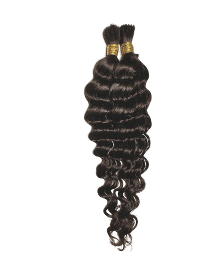 Premium Raw Indian Temple Bulk Hair – Deep Curly | 100% Virgin Temple Hair | 100g– Bella Hararo