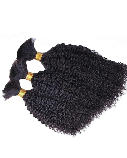 Premium Raw Indian Temple Bulk Hair – Kinky Curly | 100% Virgin Temple Hair | 100g– Bella Hararo