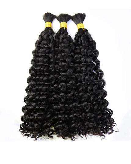 Premium Raw Indian Temple Bulk Hair – Indian Curly | 100% Virgin Temple Hair | 100g– Bella Hararo