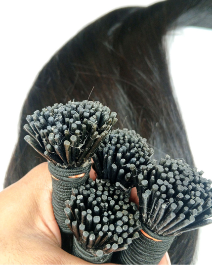 Raw Indian Temple Hair I-Tip Straight  | 100% Virgin Indian Hair | 100g– Bella Hararo