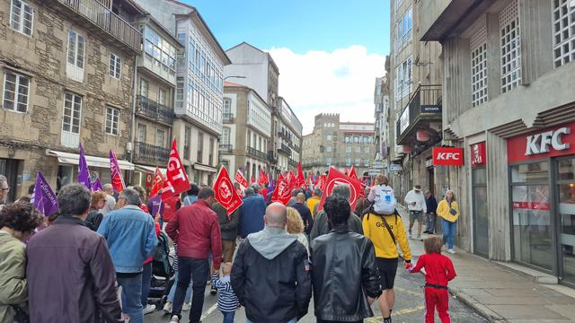 Mani do 1° de Maio en Compostela