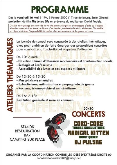 Programme antifa fest Ariege