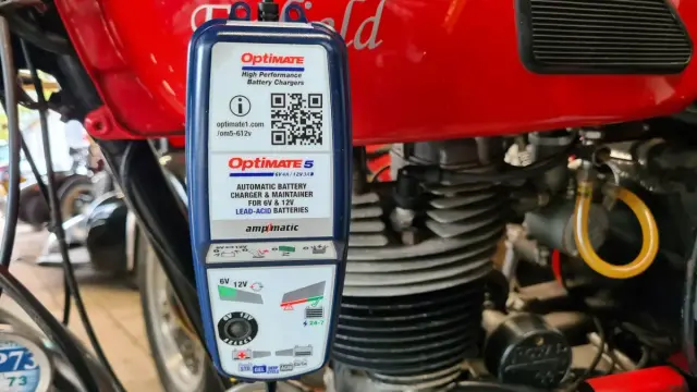 If you own one or more classic motorcycles, the new OptiMate 5 Select covers all types of 6V and 12V lead-acid batteries with one device that will diagnose, recover, charge, check and maintain everything, and can be left connected for extended periods.