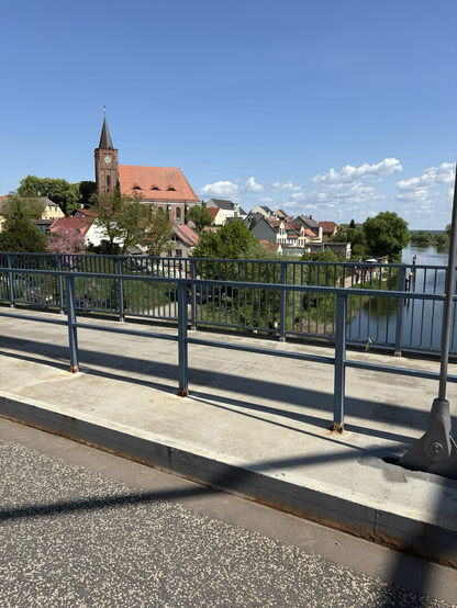 Fürstenberg/Eisenhüttenstadt von der Brücke aus