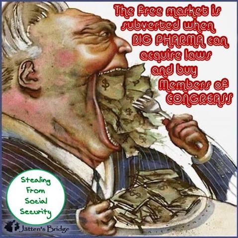 Big Pharma stealing from #SocialSecurity.
