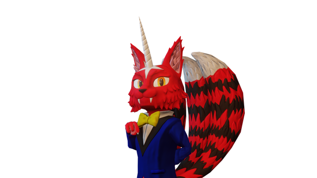 A 3D stylized model of a fictional character called "Furcifier"