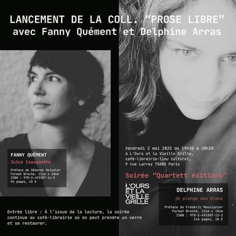 Annonce du lancement avec deux photos des autrices et les infos que j'ai données.