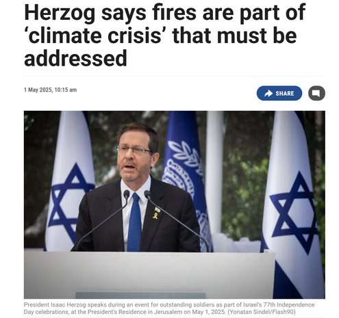 Israel President Isaac Herzog  gives a speech 