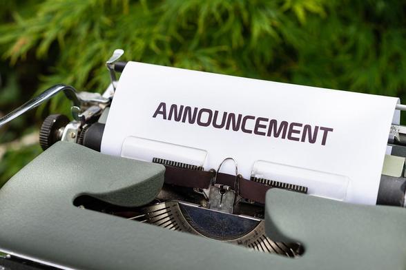 announcement
