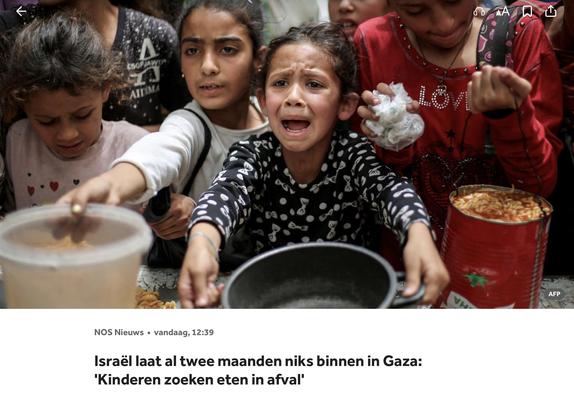 Kinderen die gek worden van de honger #Gaza #NetanyahuWarCriminal