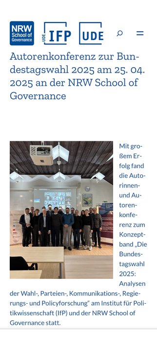 Screenshot der Webseiten-Meldung