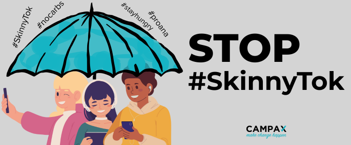 Stop #SkinnyTok: un parapluie protège une famille des messages sociaux destructeurs