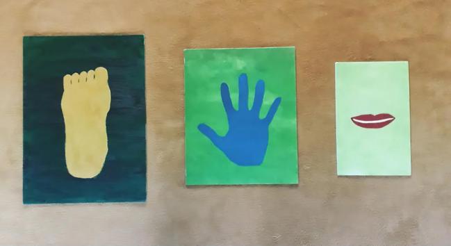 Évolution humaine 
Peinture à l'huile - triptyque - 33x24/22x27/14x22
Avant 2020