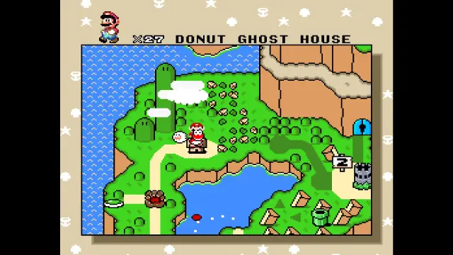 Super Mario World, mítico videojuegos de Super Nintendo, ejecutado con un núcleo de Bsnes sobre RetroArch.