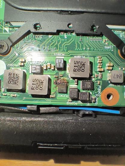 A mainboard with defect chip
