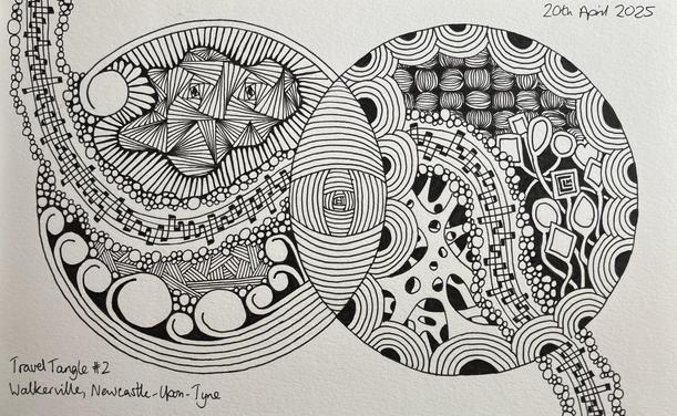 The finished inking pre-shading