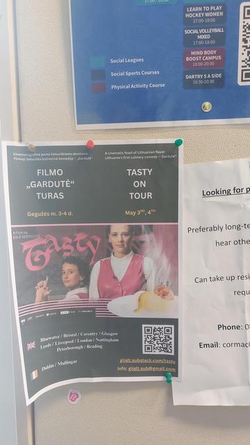Poster of "Tasty" - a lithuanian culinary comedy screening, this Sunday 2-4pm at Santry IMC Cinemas, Dublin, Ireland for €16

https://www.eventbrite.ie/e/gardute-tasty-dublin-tickets-1323110993599

https://gijalt.substack.com/p/tasty
