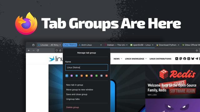 Thousands of users wanted it, so Firefox delivered it. Tab Groups are now live to help you declutter and stay organized while browsing.