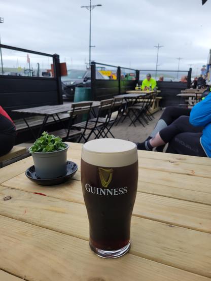 Well deserved Guinness after my long cycle 