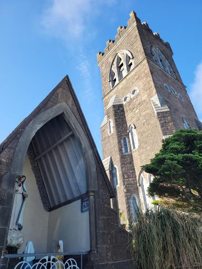Artsy shot of church in Dingle 