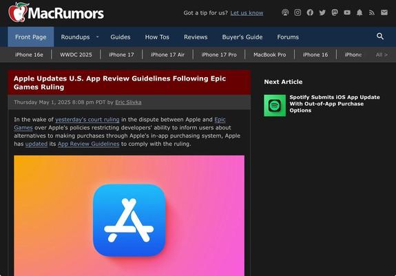 On The Apple U.S. App Guidelines Update