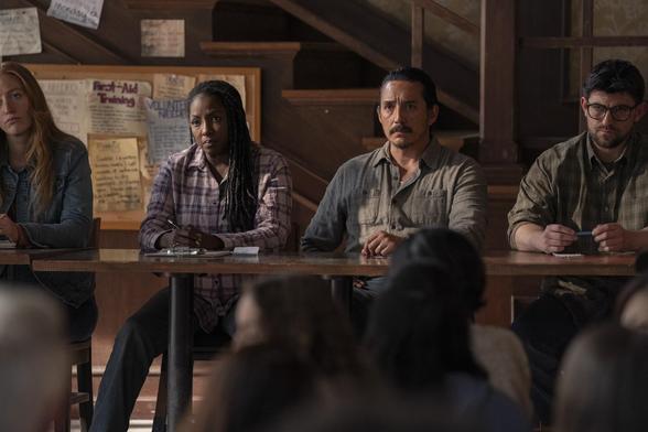 Maria, Tommy, and Jesse in episode three of season two of The Last of Us. Image courtesy of Warner Brothers/Discovery.